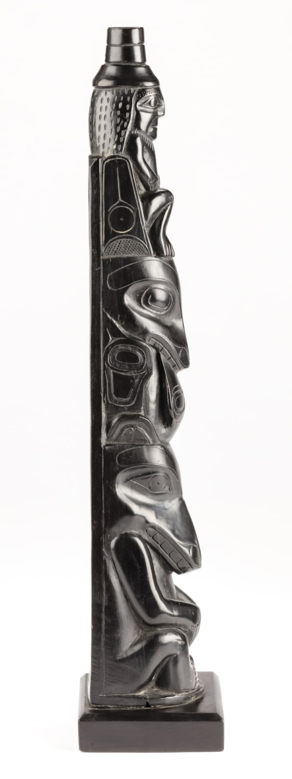 UNIDENTIFIED ARTIST, HAIDA, PROBABLY MASSET, Model Totem Pole, c. 1890