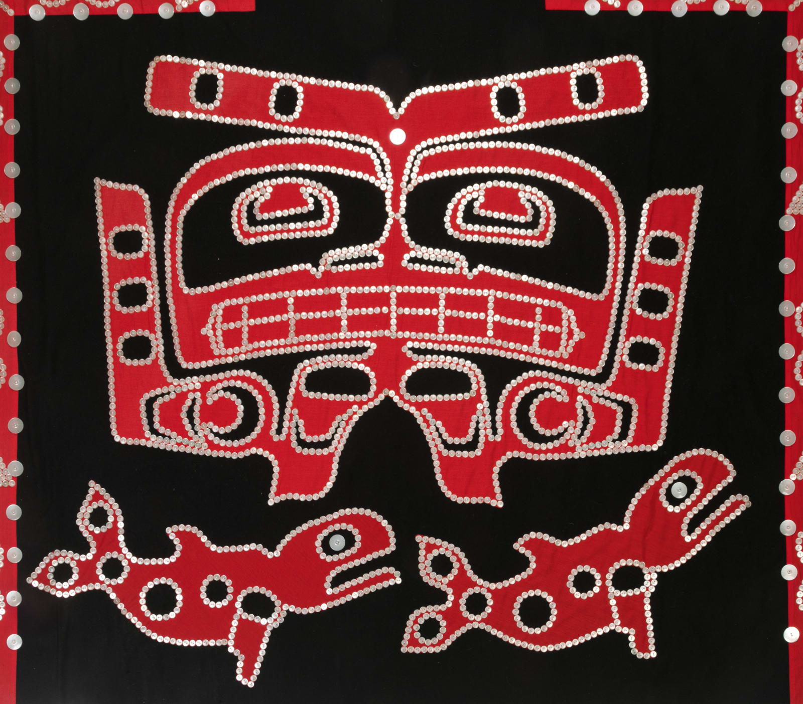 Attributed to MAXINE MATILPI (1956-) KWAKWA̱KA̱ʼWAKW, Button Blanket, 1990s