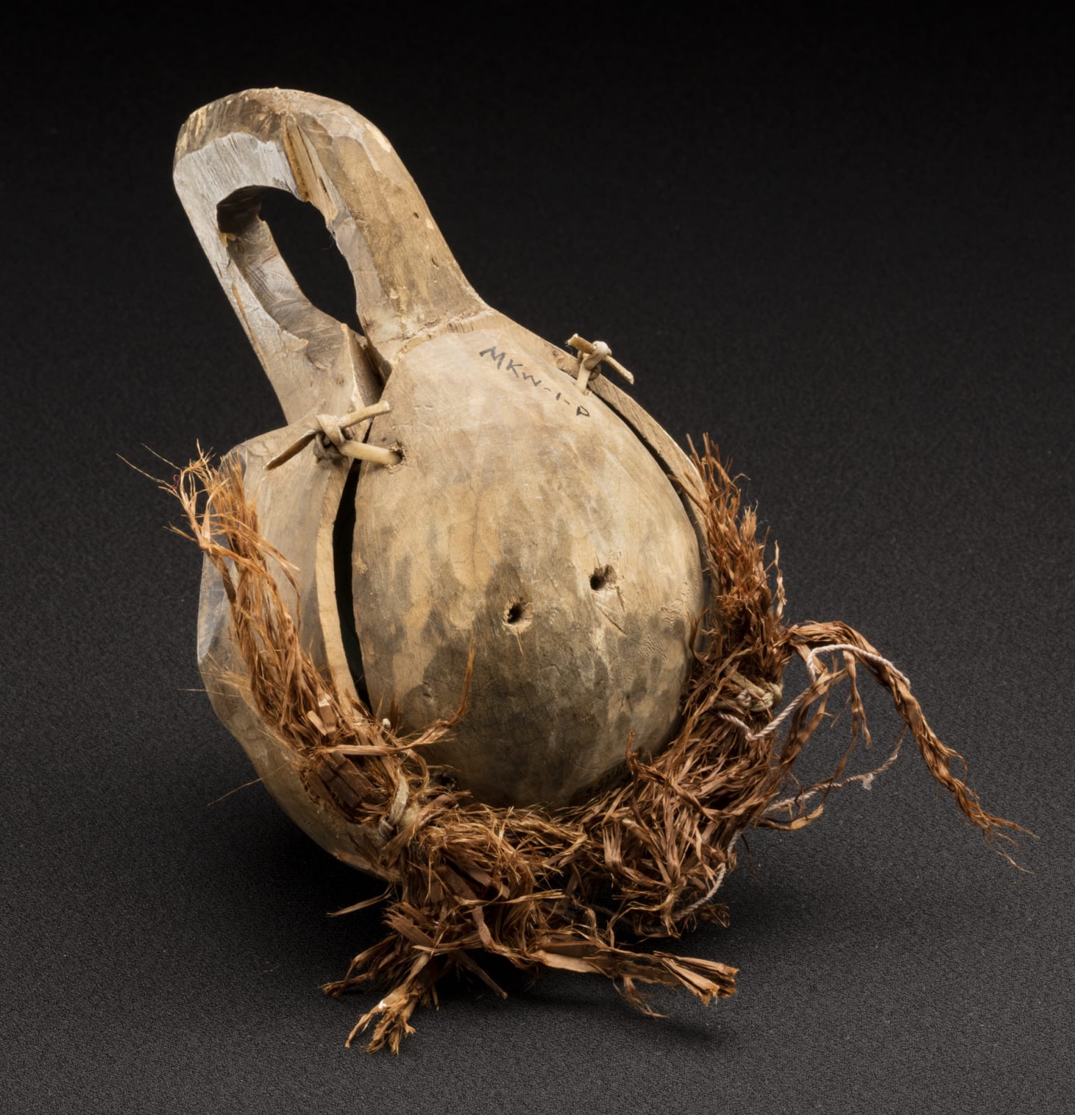 UNIDENTIFIED ARTIST, POSSIBLY KWAKWAKA’WAKW, Skull Rattle, c. 1880