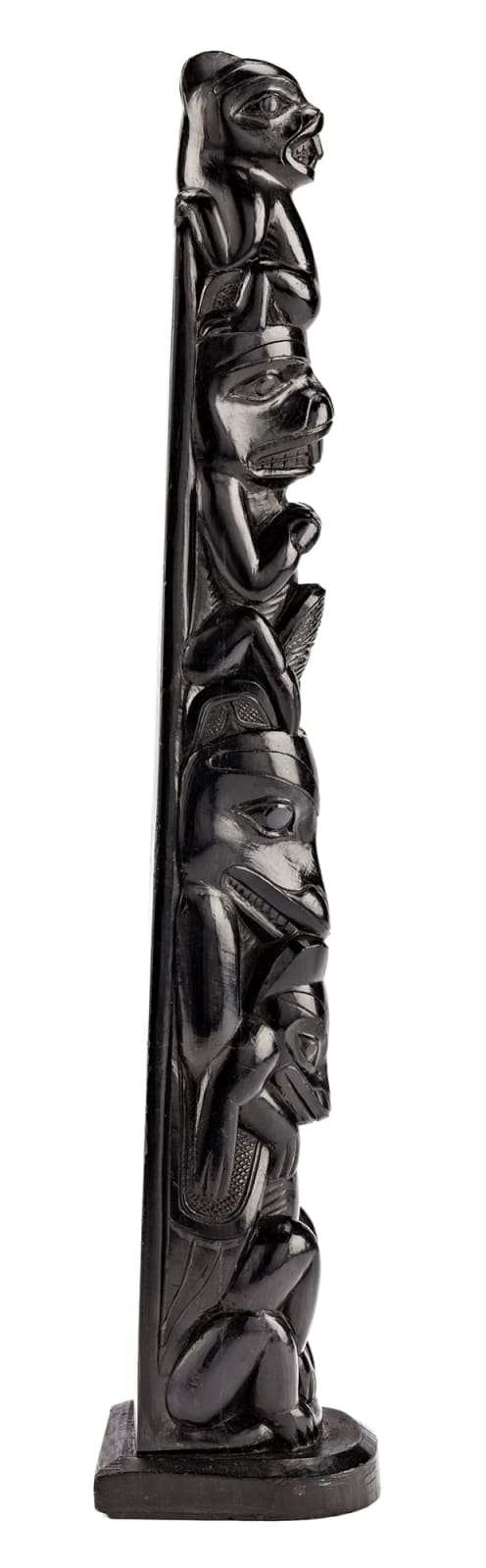 CHARLES EDENSHAW (DAAX’IGANG or TAHAYGEN) (1839-1920), MASSET, HAIDA GWAII, Model Totem Pole, c. 1900-10