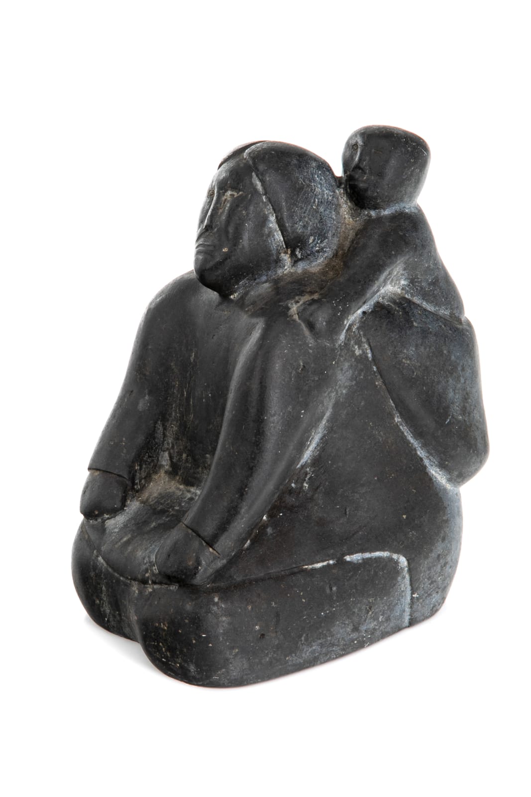 Possibly: JACOB IRKOK (1937-2009) ARVIAT (ESKIMO POINT), Kneeling Mother with Child in her Amaut, late 1970s