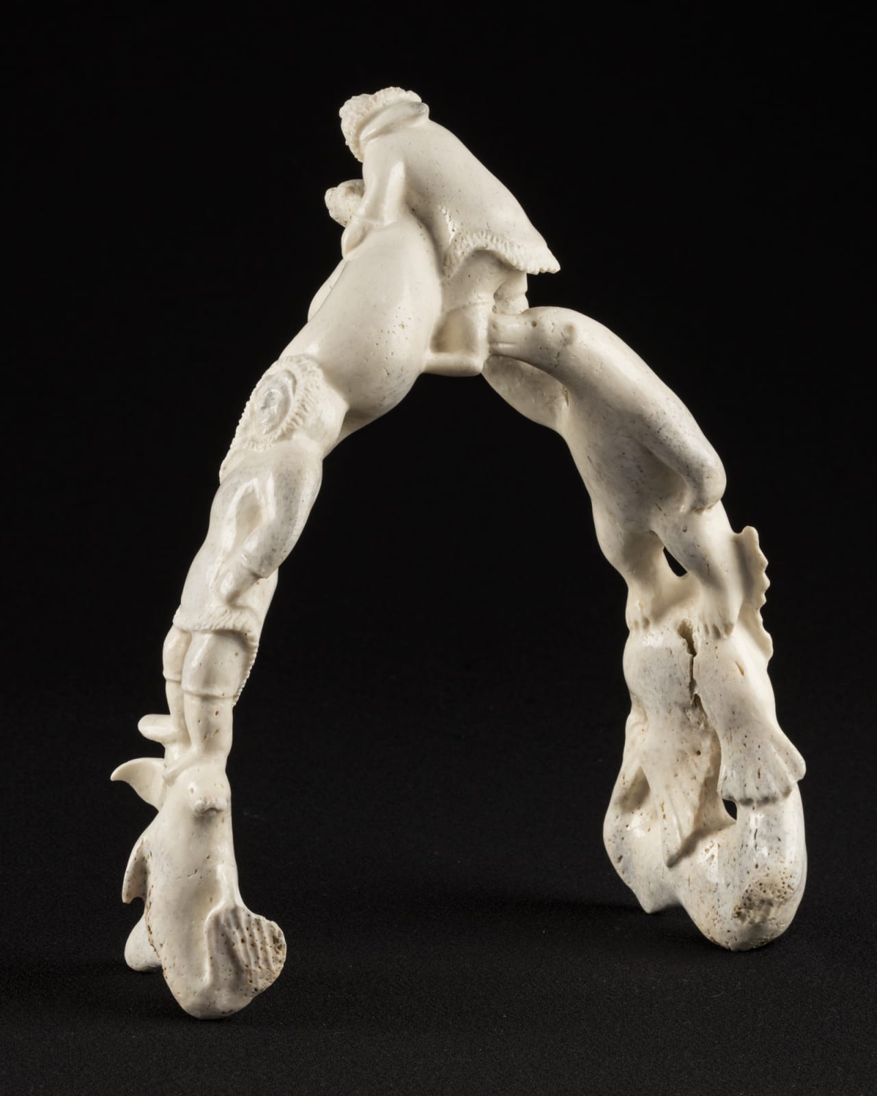 JACKOPOSIE OOPAKAK (1948-) IQALUIT (FROBISHER BAY), Composition with Figures and Arctic Animals, c. 2005