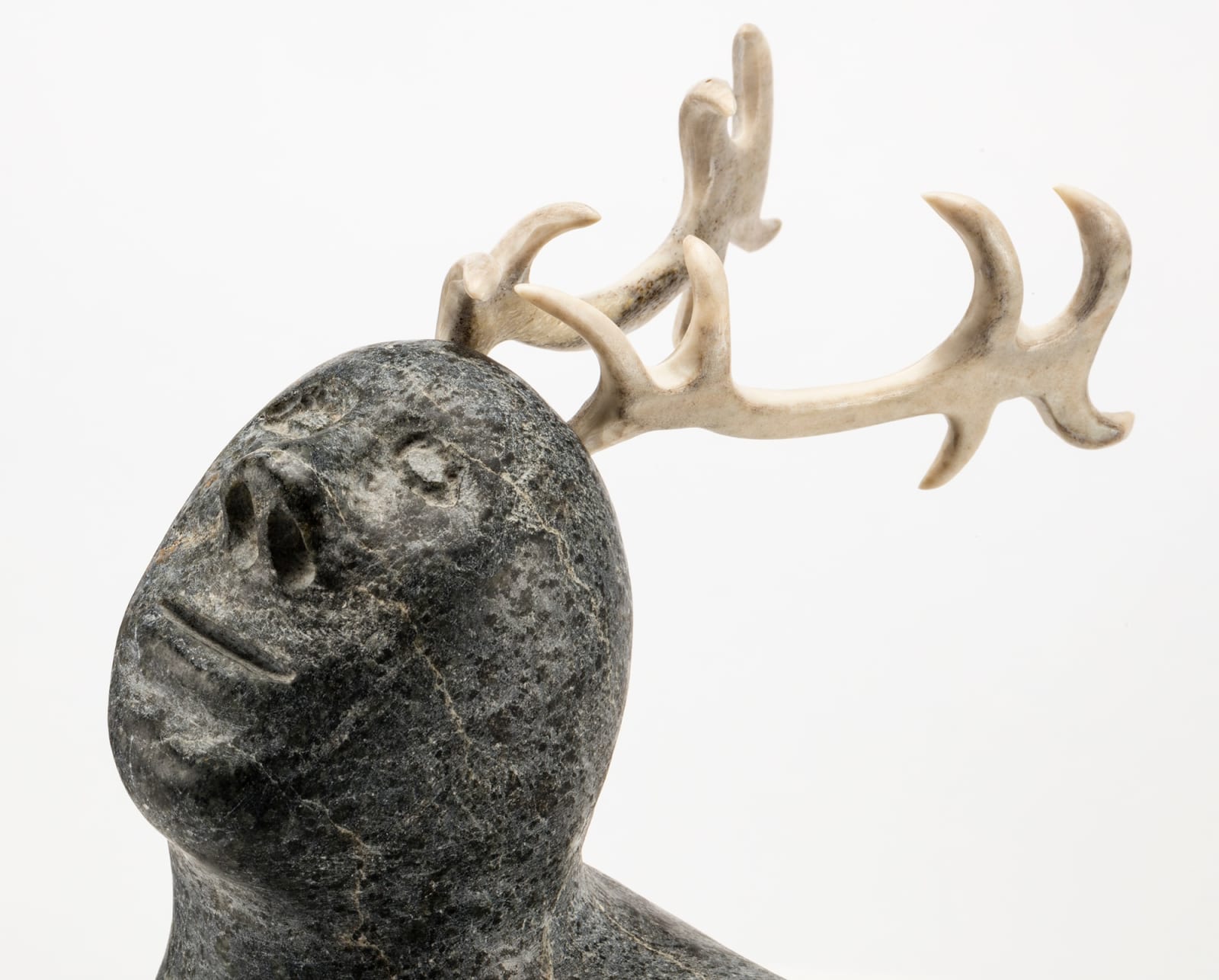 JOSIAH NUILAALIK (1928-2005) QAMANI'TUAQ (BAKER LAKE), Caribou/Man, c. 1996