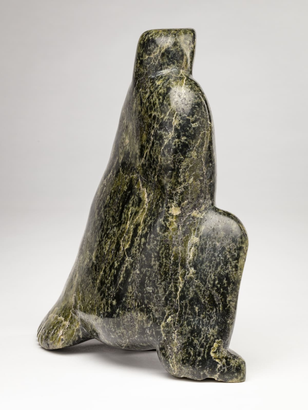 LATCHOLASSIE AKESUK (1919-2000) m., KINNGAIT (CAPE DORSET), Owl, early 1990s