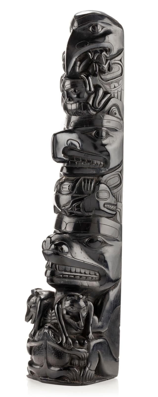 UNIDENTIFIED HAIDA ARTIST, Model Totem Pole, c. 1880s-1890
