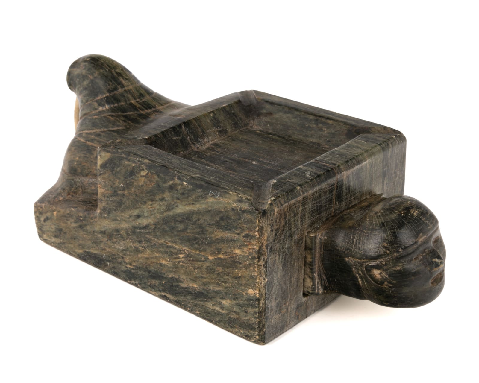 UNIDENTIFIED INUIT ARTIST, EASTERN CANADIAN ARCTIC, Ashtray and Match Holder, late 1950s