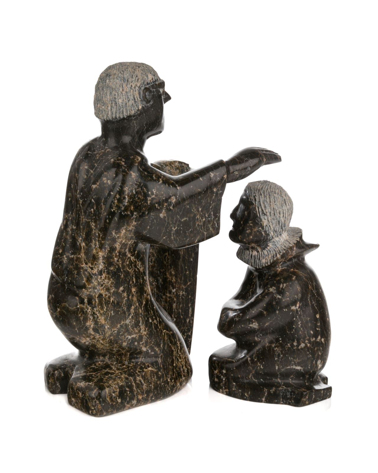 ADAMIE ASHEVAK (1959-) KINNGAIT (CAPE DORSET), Priest Blessing Parishioner, 1990s / 2000s