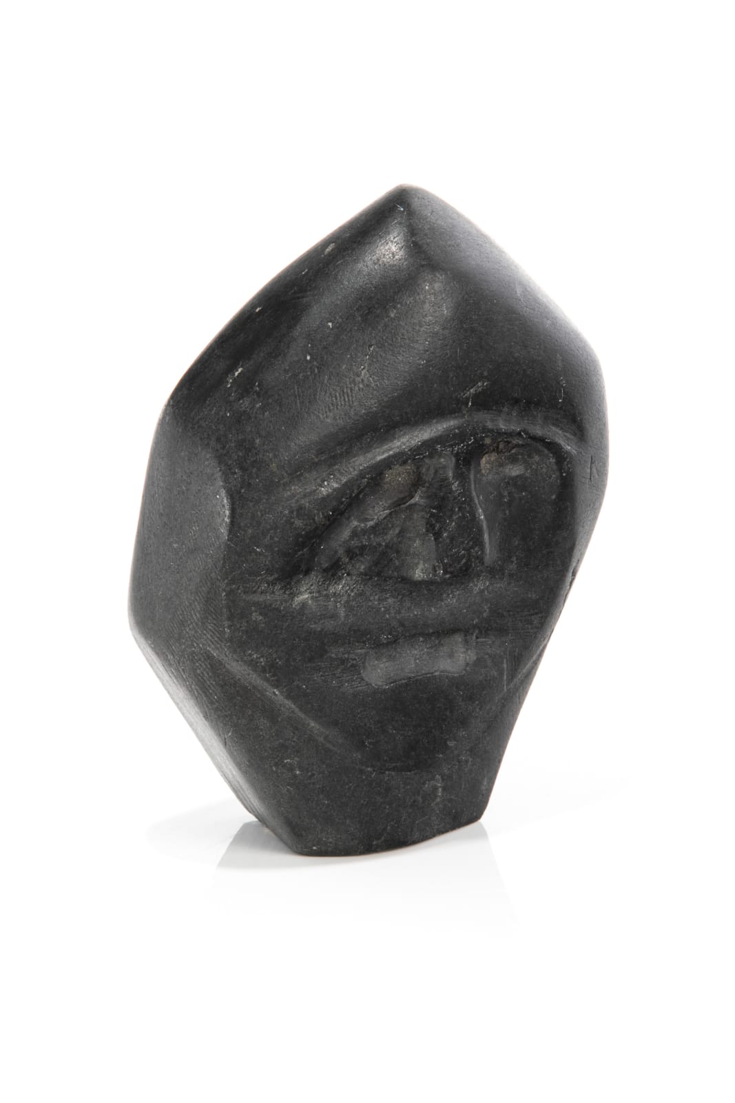 JOHN KAVIK (1897-1993) KANGIQLINIQ (RANKIN INLET), Head of a Speaking Man, 4 February 1976