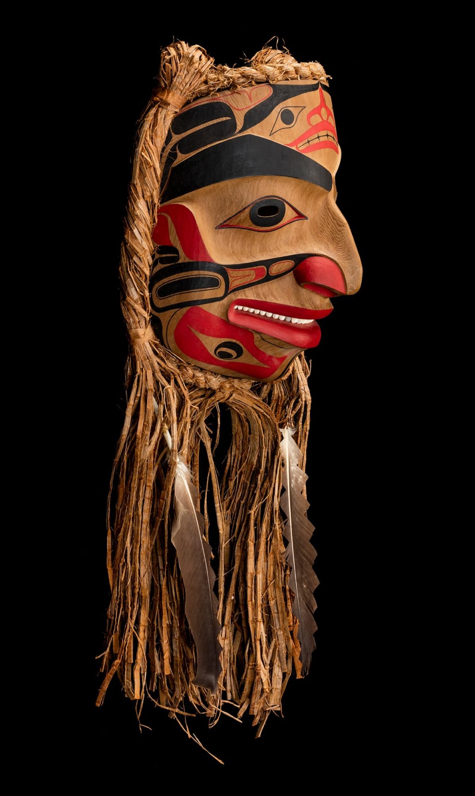 ROBERT DAVIDSON (GUUD SANS GLANS), O.C., O.B.C., (1946-) HAIDA, MASSET / WHITE ROCK, S'gan Mask (Killer Whale Mask), 1990