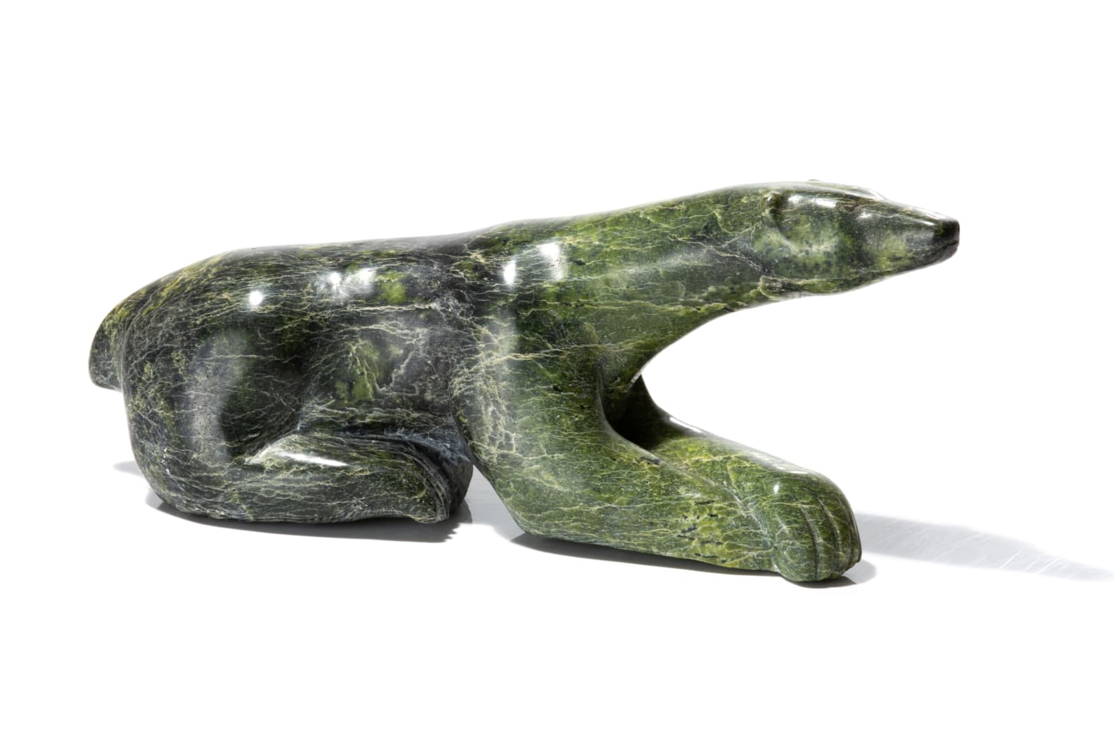 TEETEE CURLEY (1958-) KINNGAIT (CAPE DORSET), Polar Bear in Repose