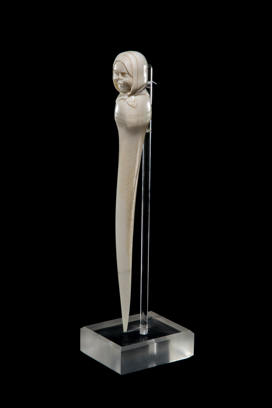 UNIDENTIFIED YUITS (SIBERIAN YU'PIK) ARTIST, Letter Opener with Head of a Woman Finial, 1970s