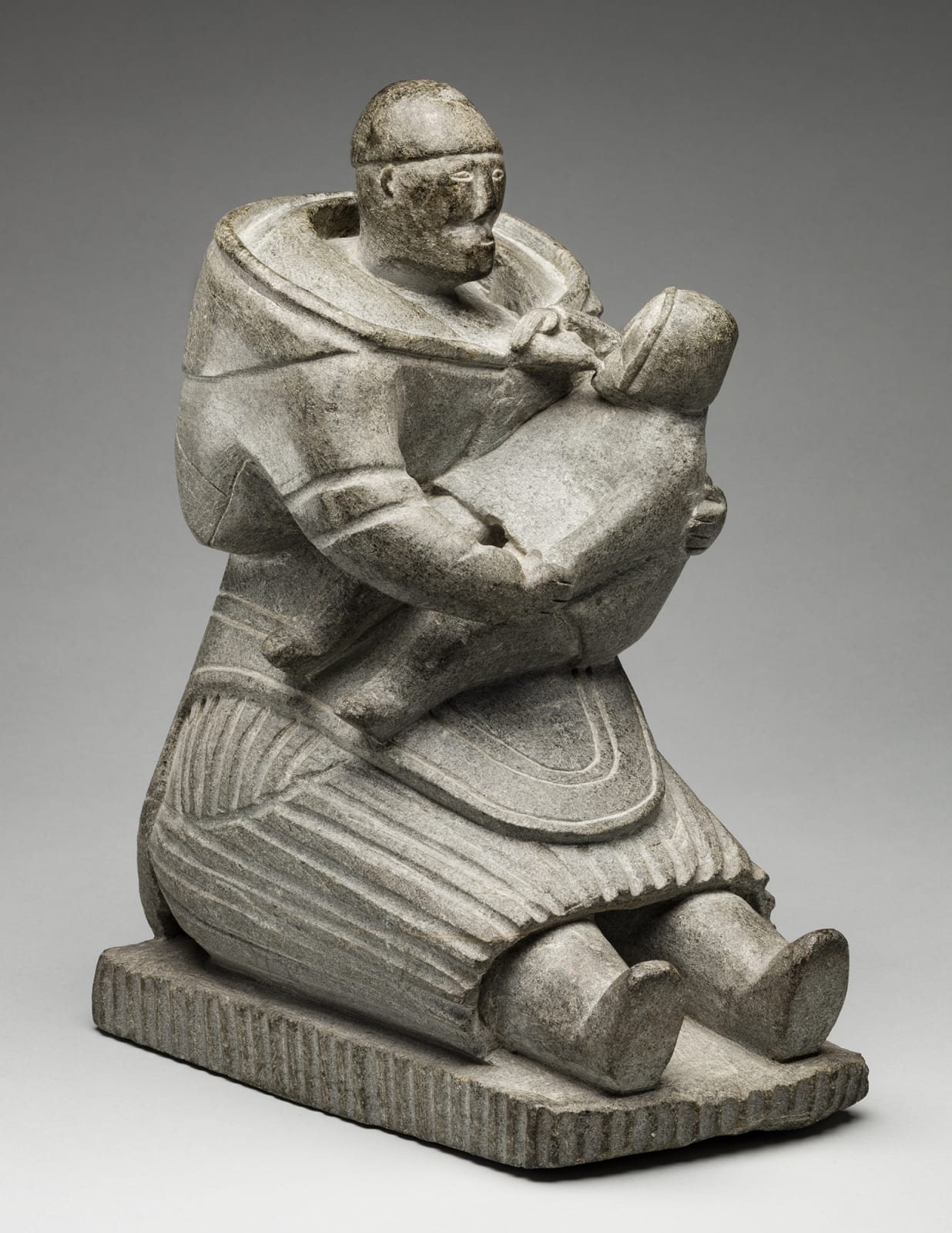 MARY IRQIQUQ SORUSILUK (1897-1966) SALLUIT (SUGLUK), Mother Nursing a Child, c. 1953-55