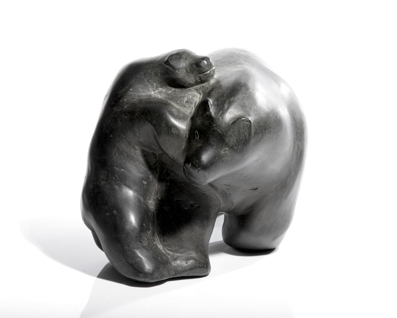 Possibly: ERIC NIUQTUK (1937-1994) QAMANI’TUAQ (BAKER LAKE), Mother Polar Bear with Playful Cub