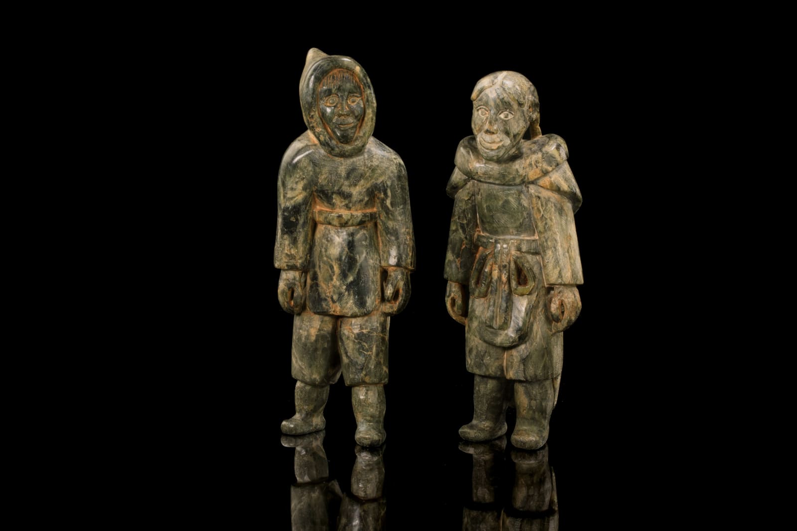MANNUMI SHAQU (1971-2000) KINNGAIT (CAPE DORSET), Standing Couple, c. 1965
