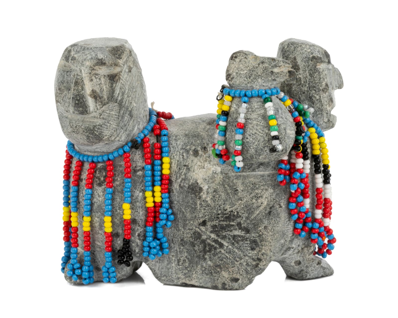 EVA TALOOKI ALIKTILUK (1927-1994) ARVIAT (ESKIMO POINT), Two Transforming Figures with a Bird