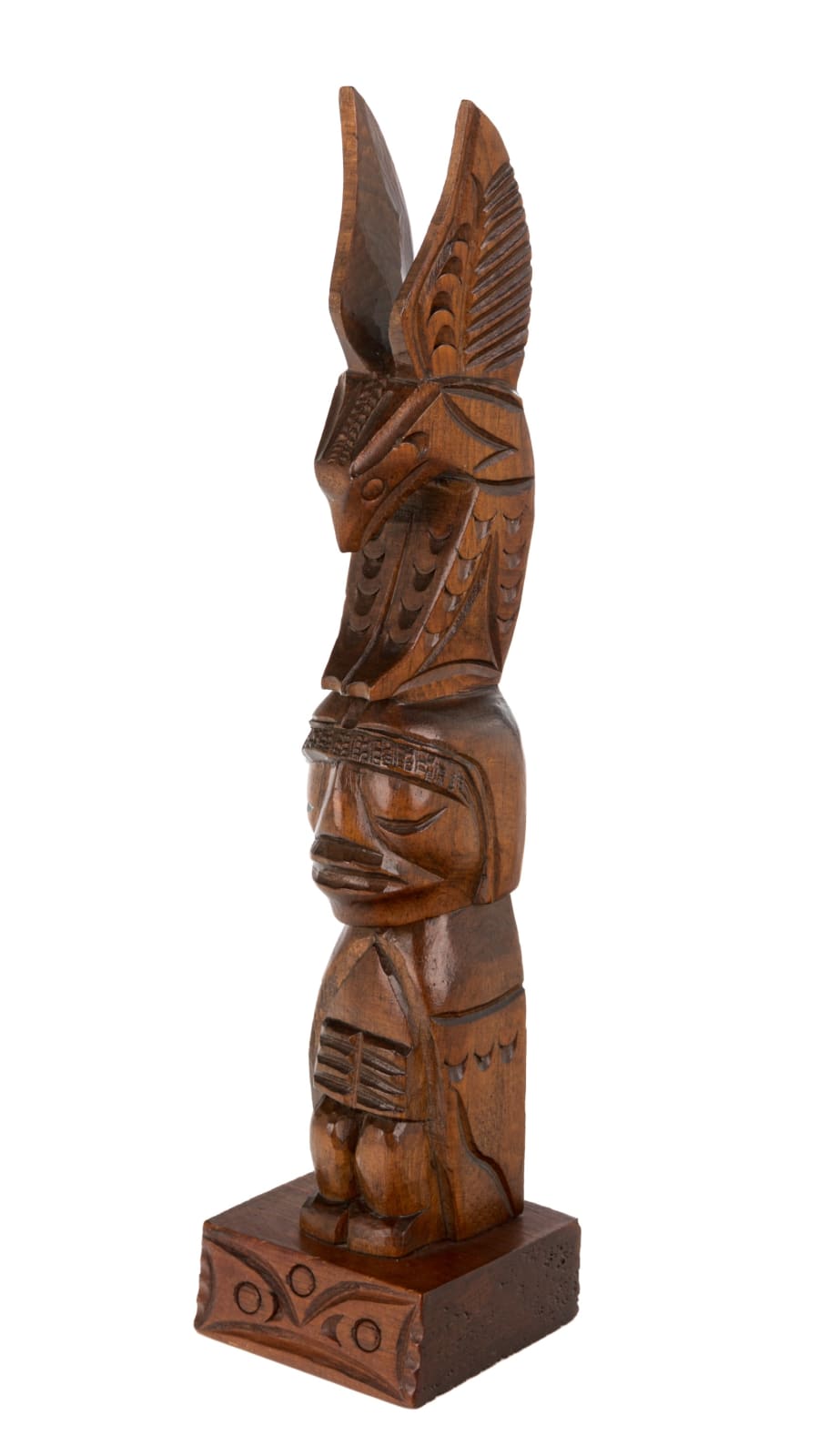 JIMMY JOHN (1876-1988), MOWACHAHT/MUCHALAHT (NUU-CHAH-NULTH), Model Totem Pole, c. 1950s or 1960s