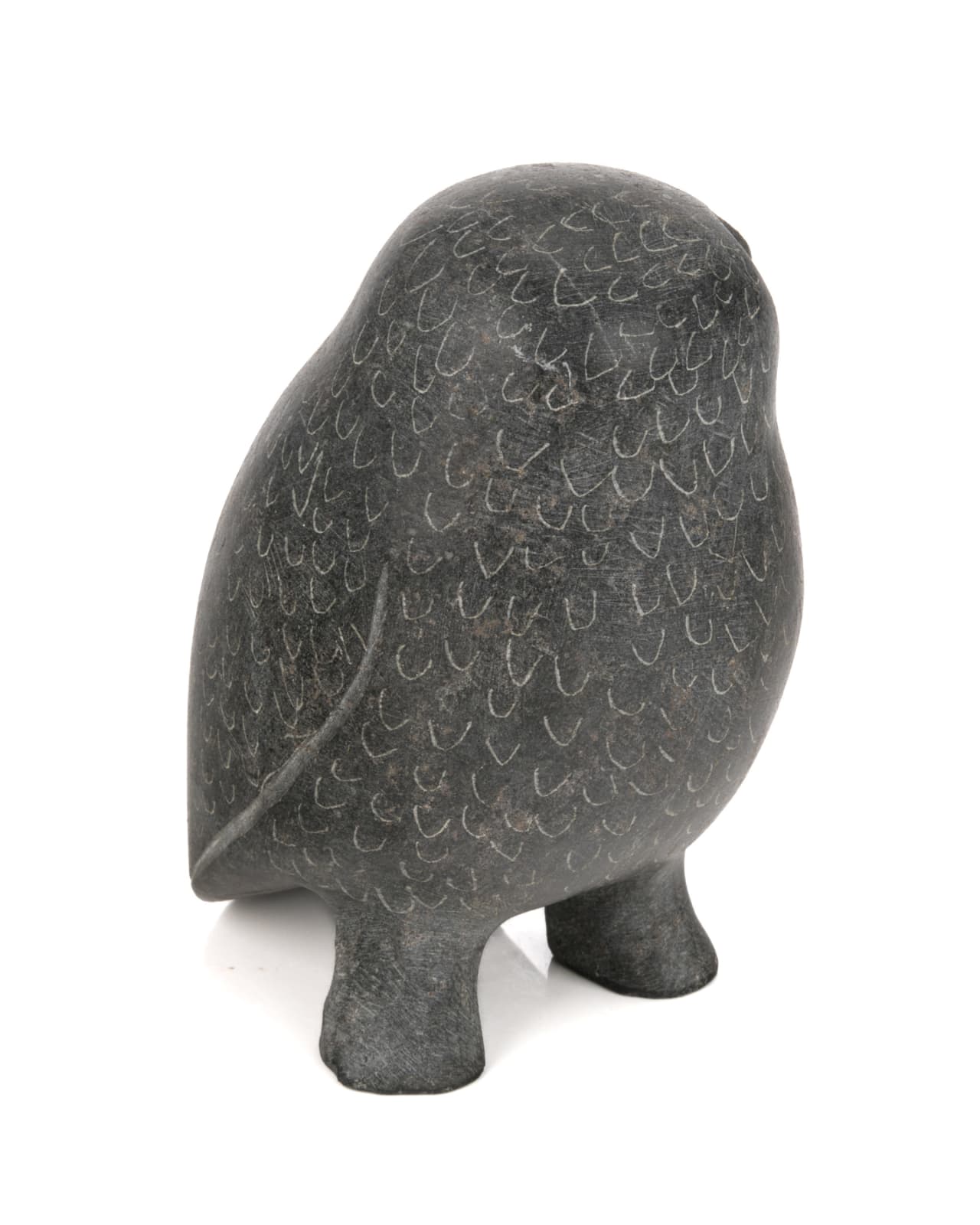 TUNA IQUILIQ (1934-2015) QAMANI'TUAQ (BAKER LAKE), Plump Snowy Owl, c. 1970s