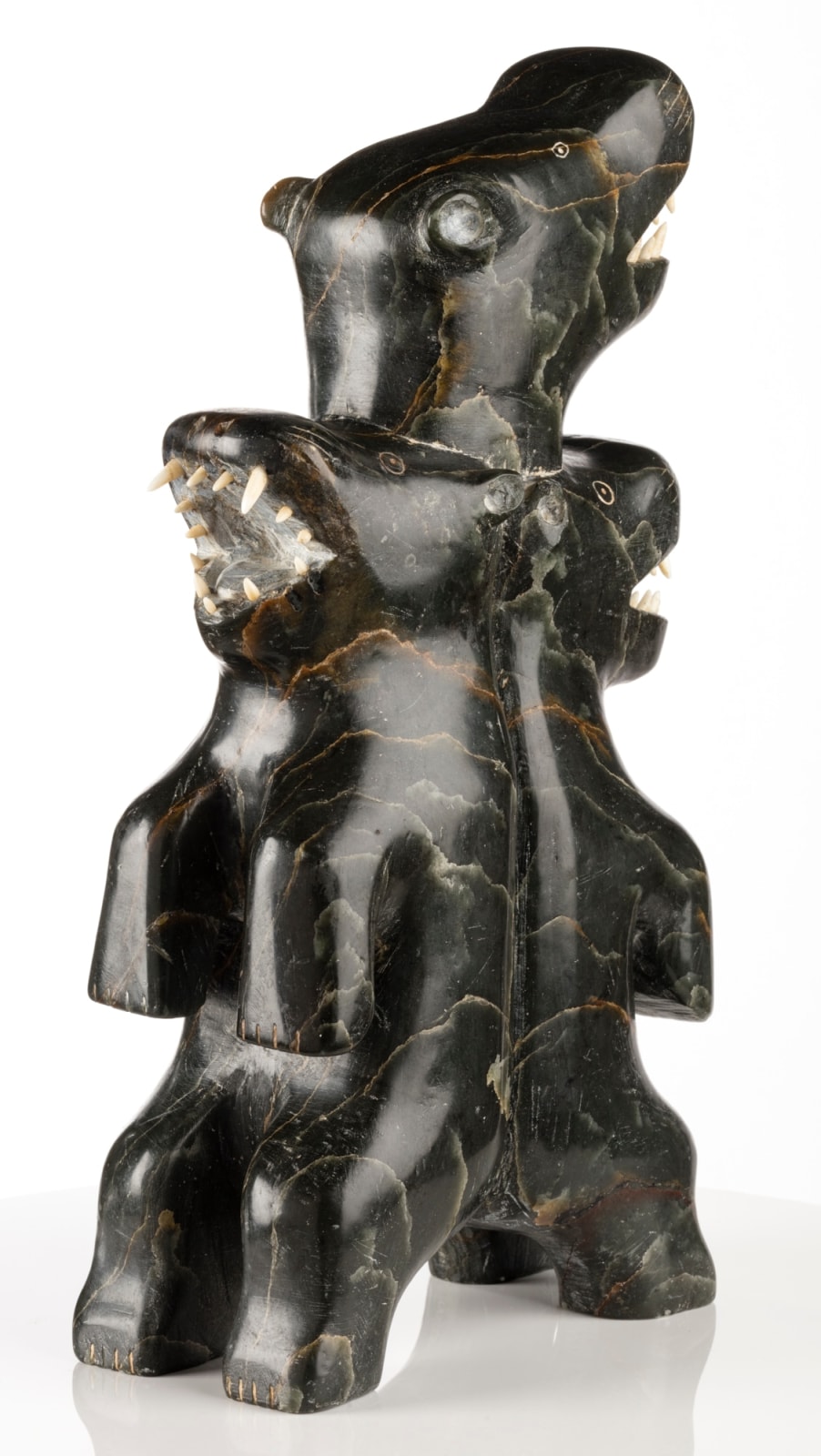 PROBABLY AMIDLAK (1897-1961) OR LEVI AMIDLAK (1931-1998/99) INUKJUAK (PORT HARRISON), Totemic Composition with Bears, c. 1953-4