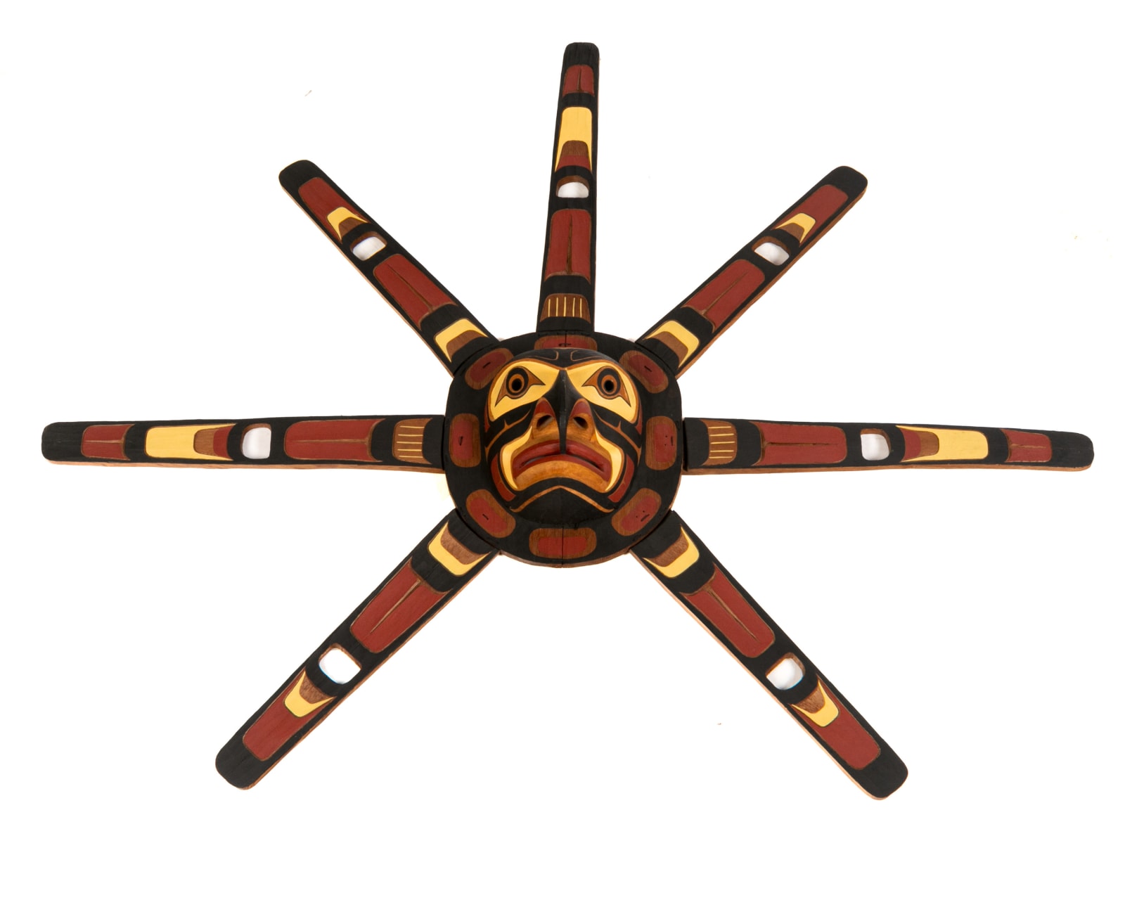 STANLEY “STAN” CLIFFORD HUNT (1954-) KWAKWA̱KA̱ʼWAKW, FORT RUPERT, B.C., Kwa-Guithl Sun Mask , 1985