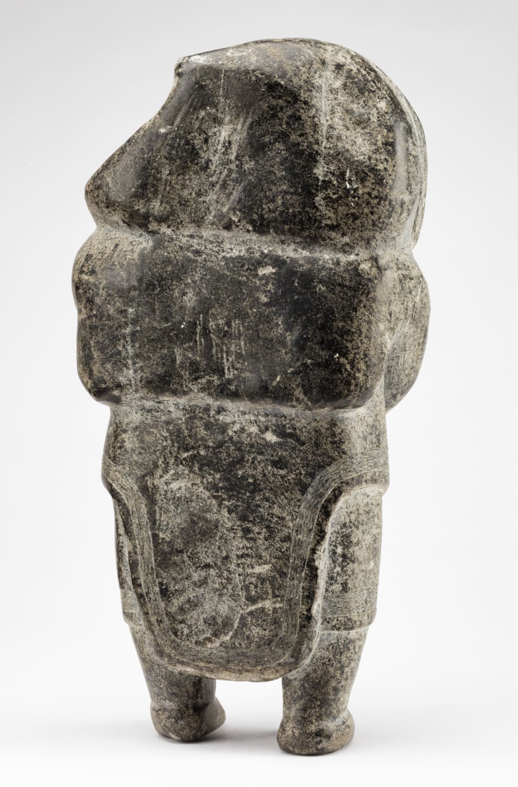 Attr: QAQAQ (KAKA) ASHOONA (1928-1996) KINNGAIT (CAPE DORSET), Standing Woman Holding a Kamik, mid 1950s