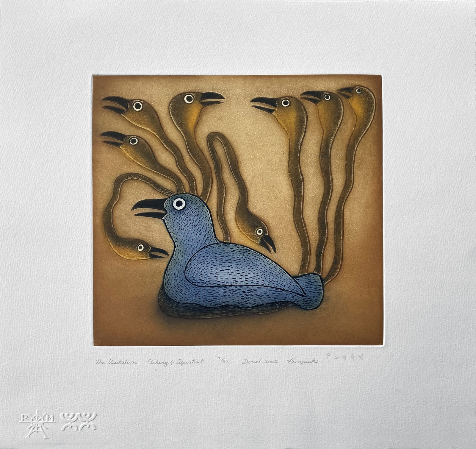 KENOJUAK ASHEVAK, C.C., R.C.A. (1927-2013) KINNGAIT (CAPE DORSET), The Visitation, 2002 #16