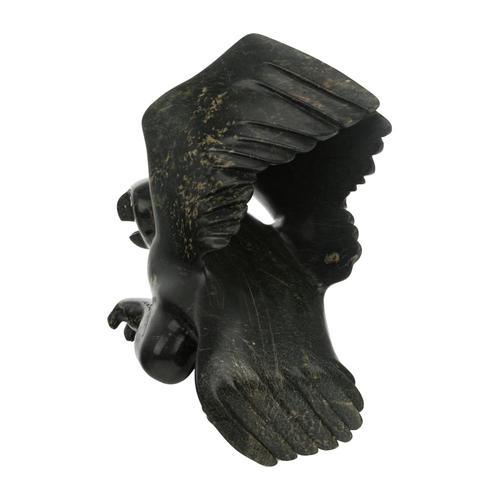 DAVID (DAVIE) SIMIGAK (1964-) KINNGAIT (CAPE DORSET), Alighting Hawk, c. 1990