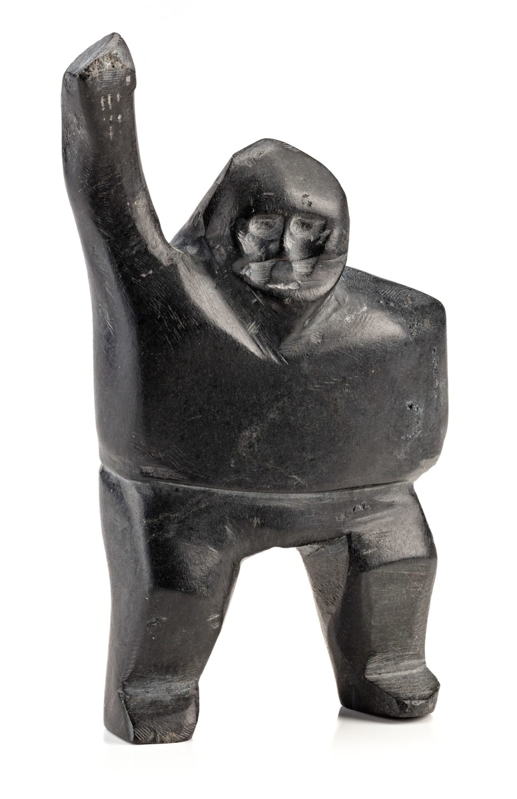 JOHN KAVIK (1897-1993) KANGIQLINIQ (RANKIN INLET), Waving Man, c. 1973-75