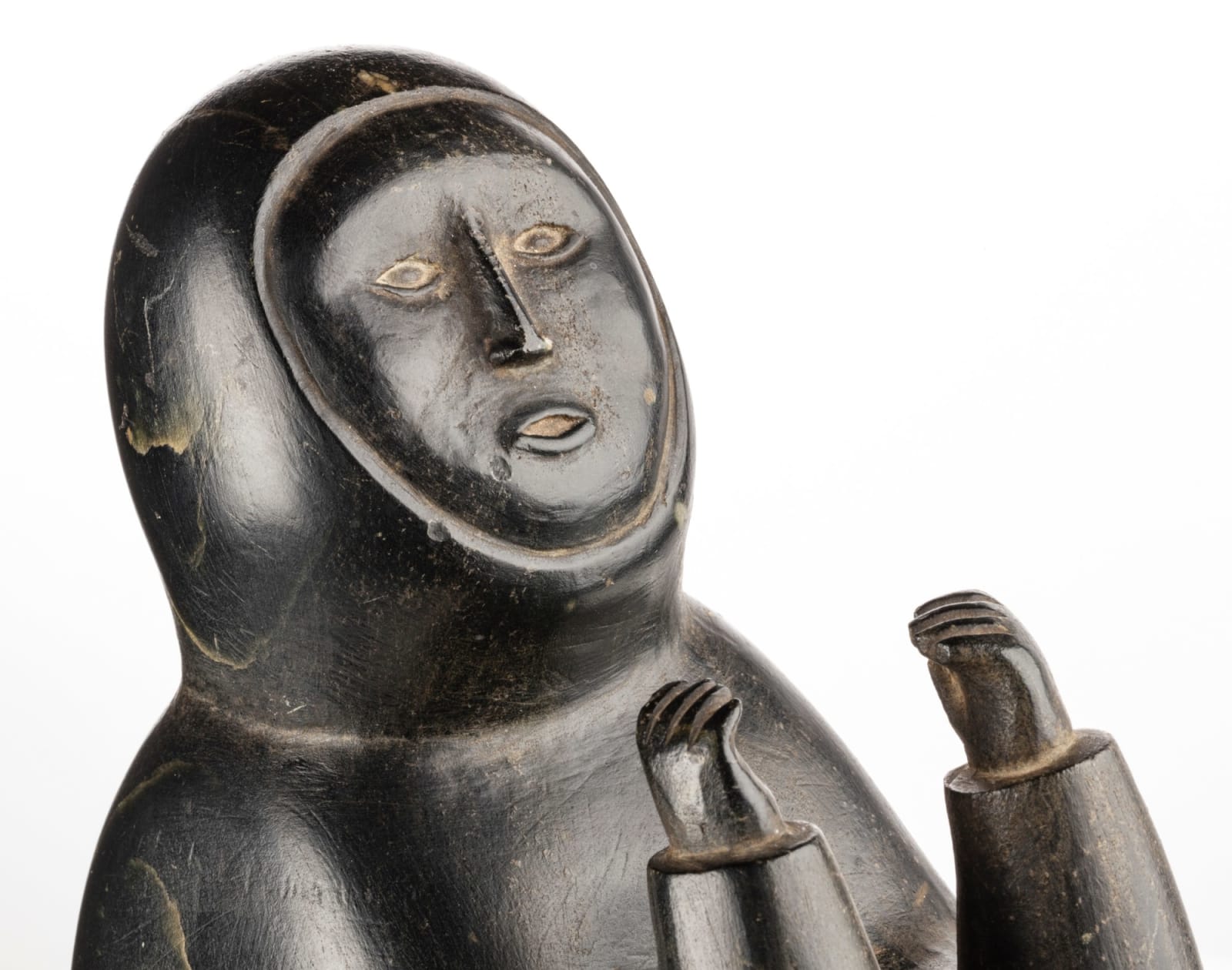 PETER SEVOGA (1940-2007), QAMANI’TUAQ (BAKER LAKE), Seated Man with Raised Hands, 1968