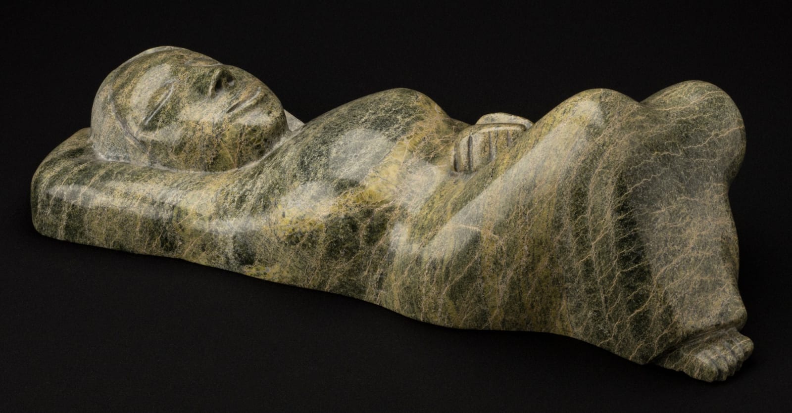 OVILOO TUNNILLIE, R.C.A. (1949-2014) KINNGAIT (CAPE DORSET), Resting Woman, 2000