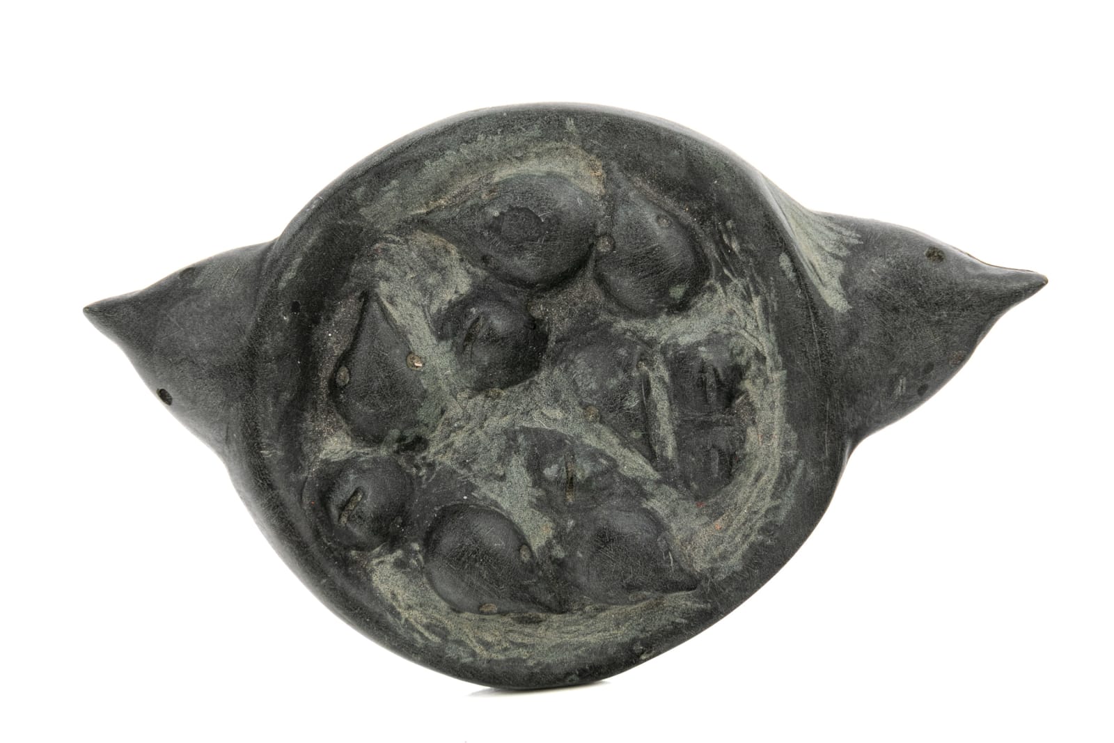 MIRIAM NANURLUK QIYUK (1933-2016), QAMANI'TUAQ (BAKER LAKE), Birds with Nest, mid 1980s