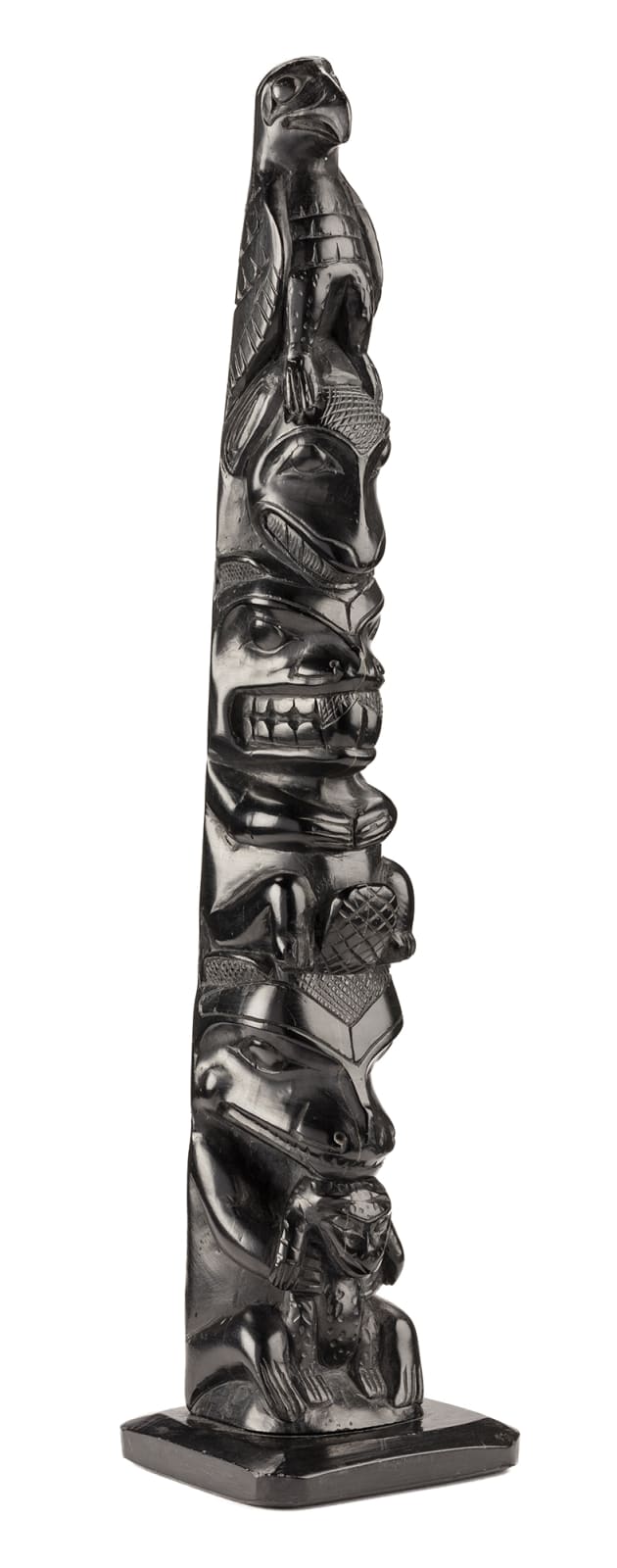 UNIDENTIFIED ARTIST, HAIDA, Model Totem Pole, c. 1890-1900