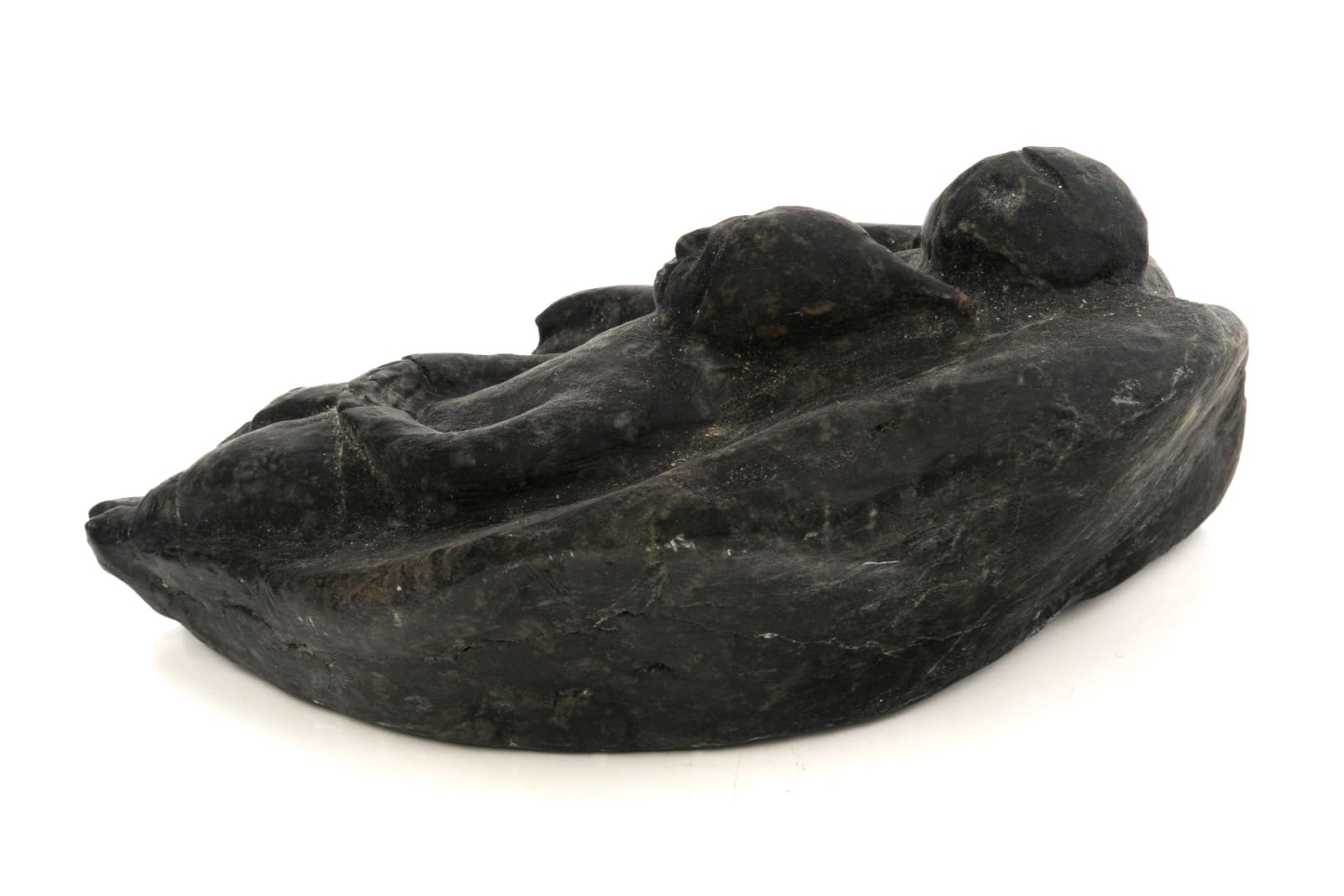 MIRIAM NANURLUQ QIYUK (1933-2016) QAMANI'TUAQ (BAKER LAKE), Sleeping Platform with Family, early 1990s