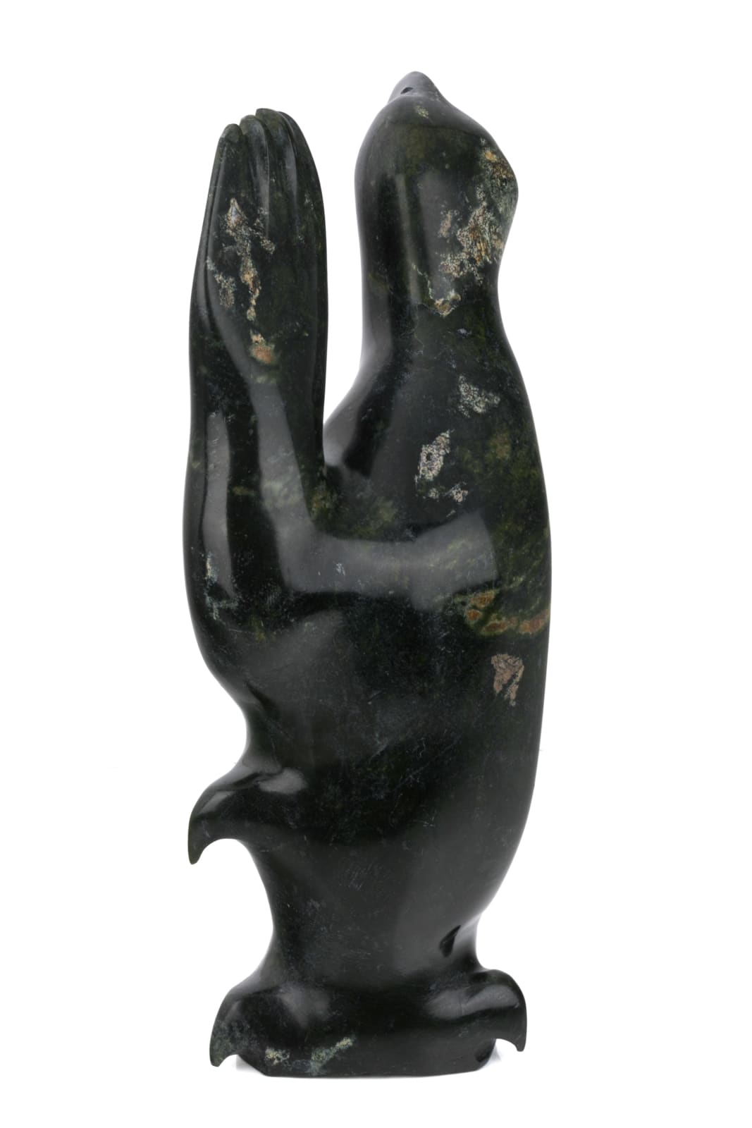 GIDEON QAUQJUAQ (1941-) TALOYOAK (SPENCE BAY), Gull with Flippered, Waving Wing, 1990s