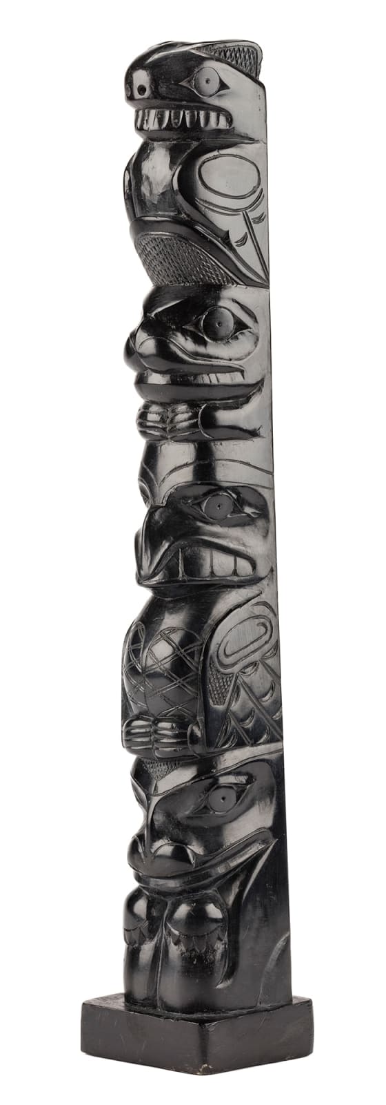 UNIDENTIFIED HAIDA ARTIST, Model Totem Pole, c. 1900-1920