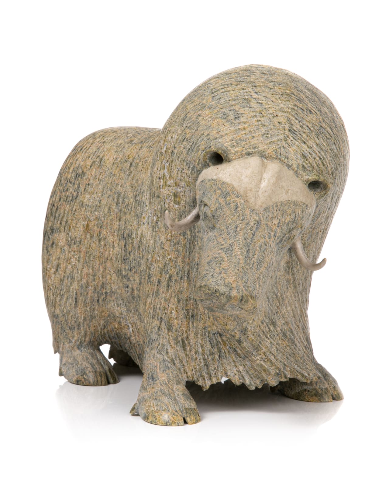 LUCASSIE IKKIDLUAK (1949-) KIMMIRUT (LAKE HARBOUR), Muskox, 2001