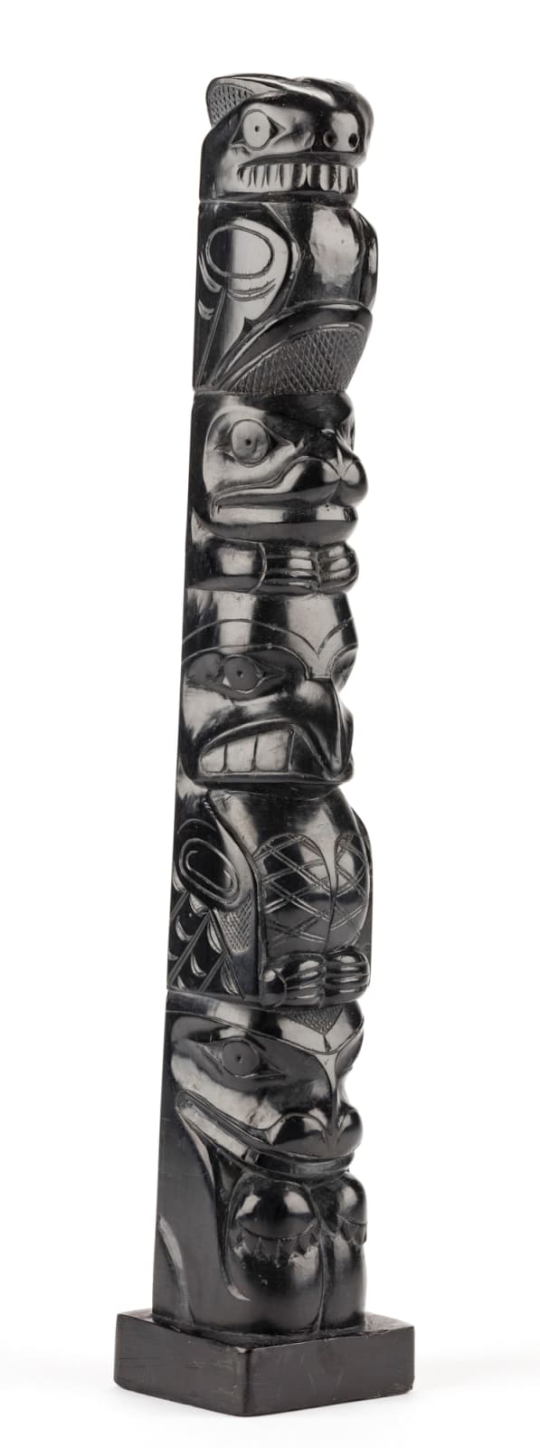UNIDENTIFIED HAIDA ARTIST, Model Totem Pole, c. 1900-1920
