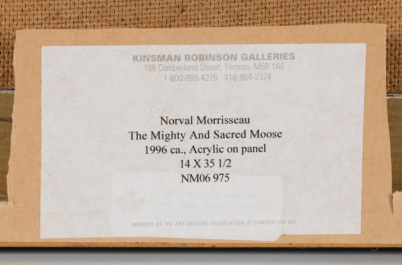 NORVAL MORRISSEAU, C.M. (1931-2007) ANISHINAABE (OJIBWE), The Mighty and Sacred Moose, 1996