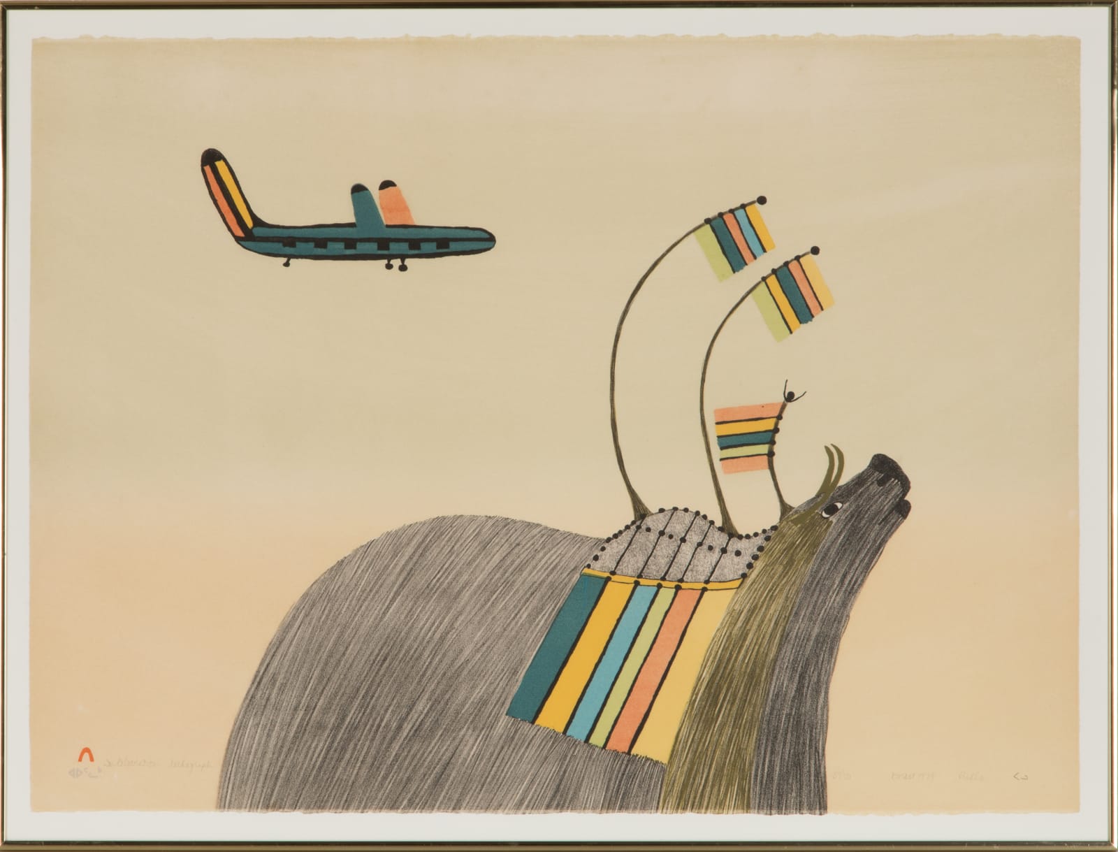 PUDLO PUDLAT (1916-1992) KINNGAIT (CAPE DORSET), In Celebration, 1979 (Special Release)