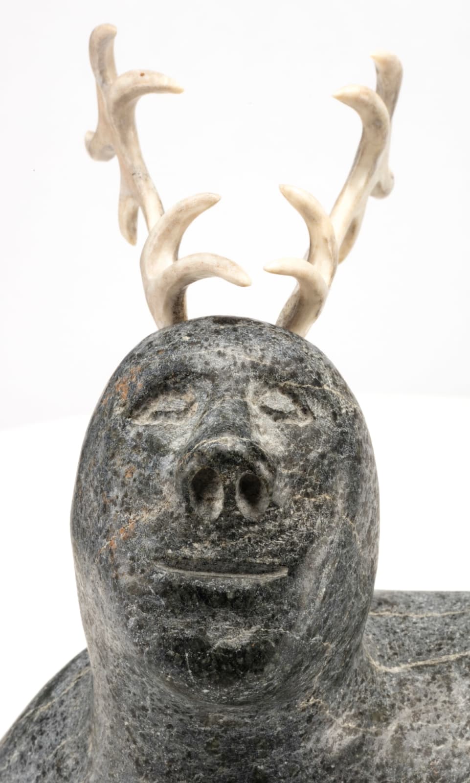JOSIAH NUILAALIK (1928-2005) QAMANI'TUAQ (BAKER LAKE), Caribou/Man, c. 1996