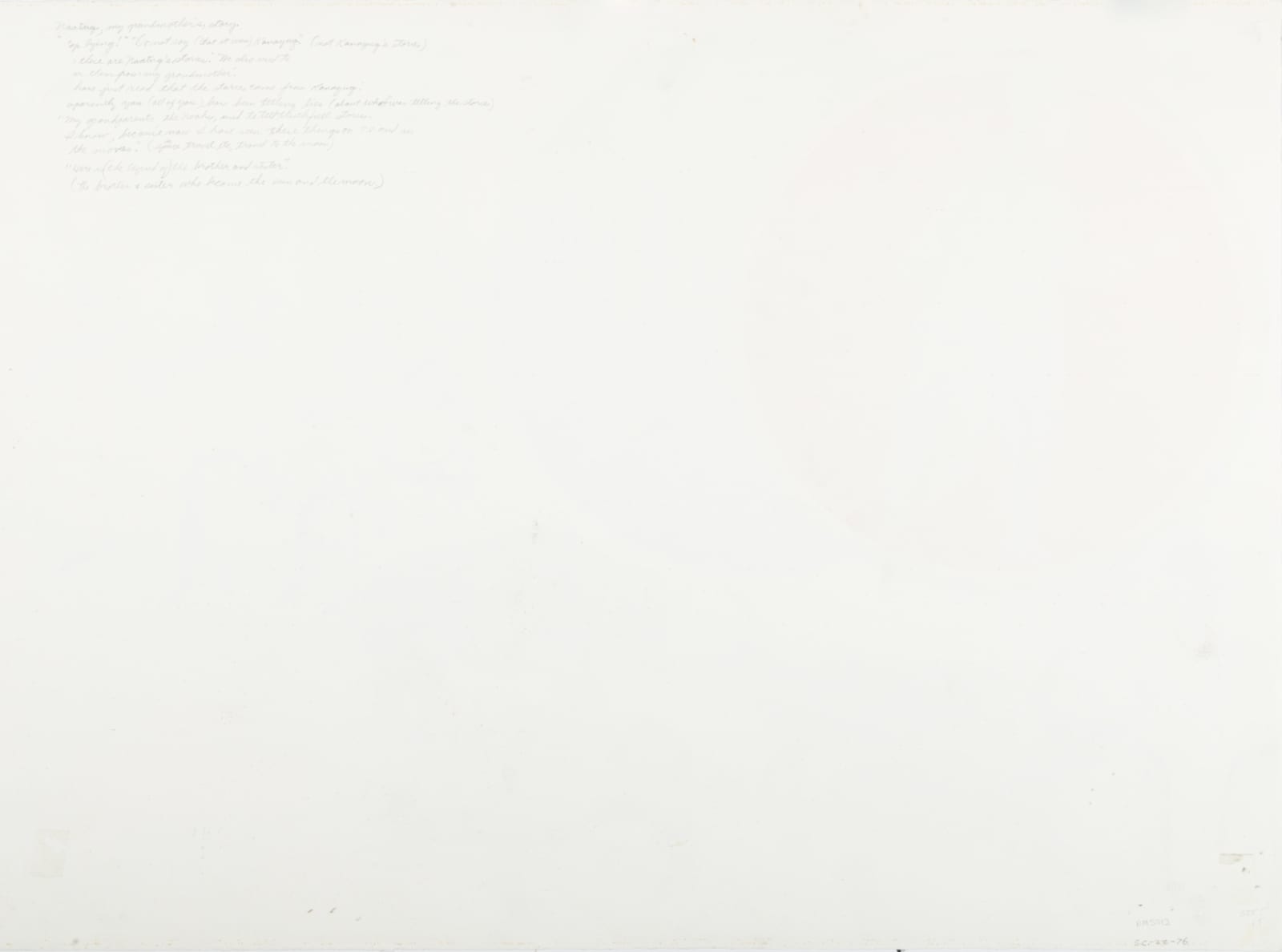 JANET KIGUSIUQ (1926-2005) QAMANI'TUAQ (BAKER LAKE), Naatuq's Story (My Grandmother's Story), mid-late 1970s