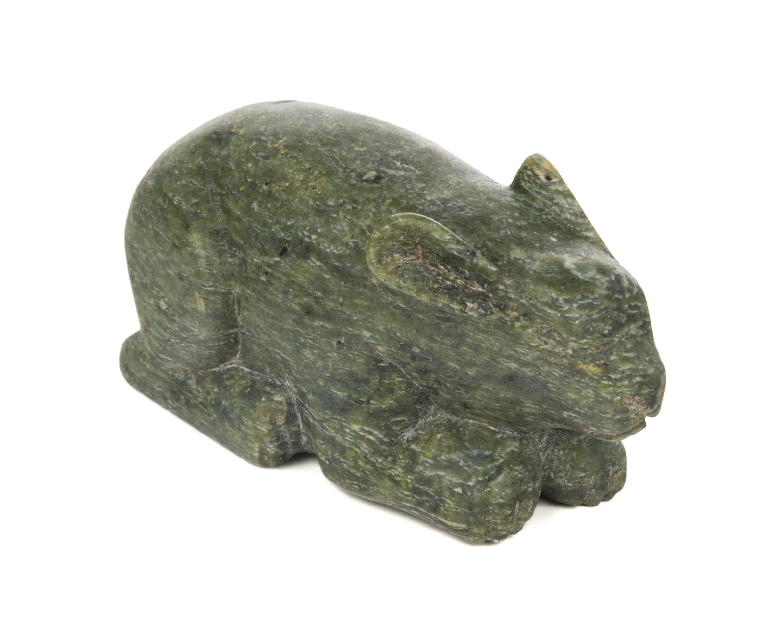 KANANGINAK POOTOOGOOK, R.C.A. (1935-2010) KINNGAIT (CAPE DORSET), Crouched Arctic Hare, 1958