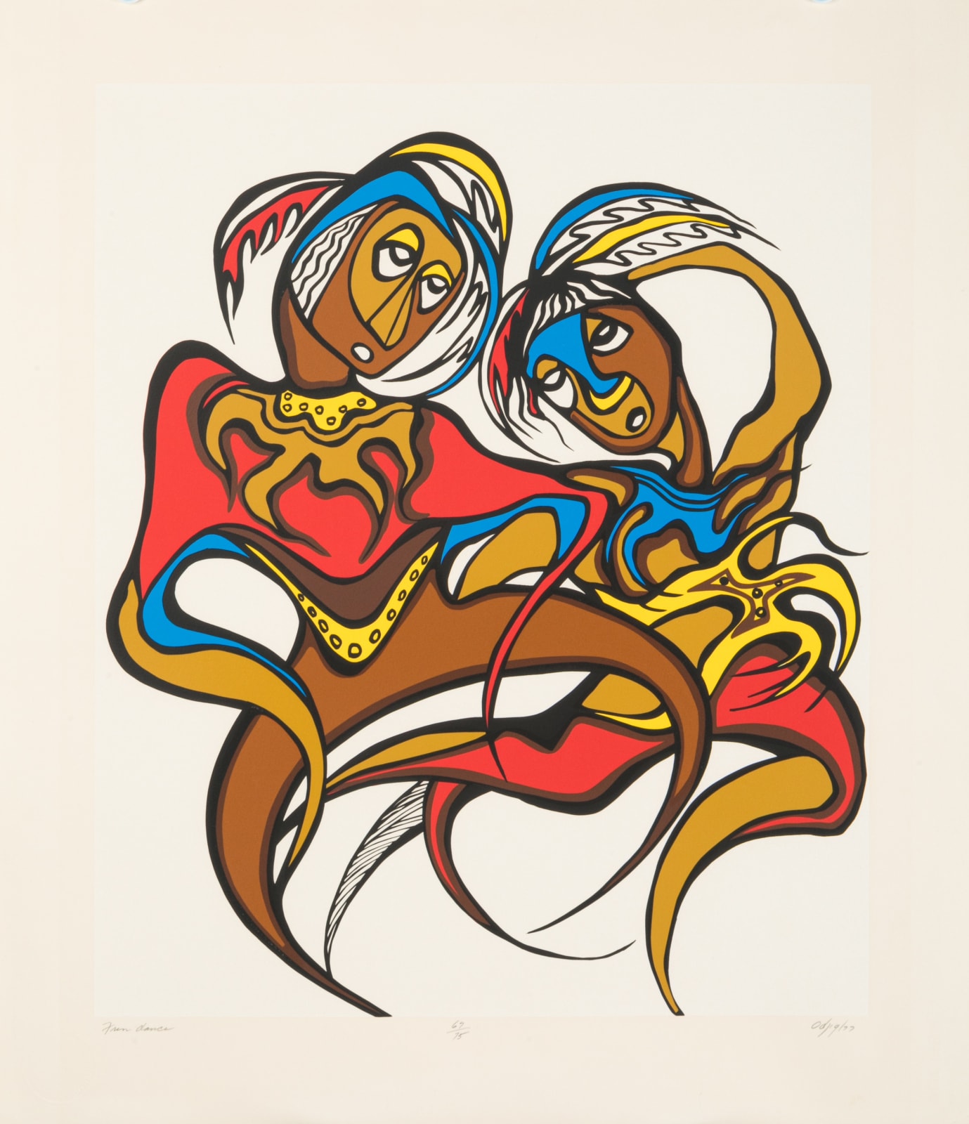 DAPHNE ODJIG, C.M., O.B.C. (1919-2016) NESHNABÉ (ANISHINAABE) (POTAWATOMI), Fun Dance, 1977