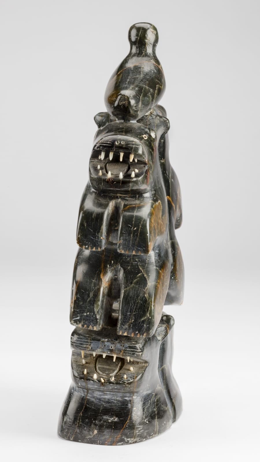 Possibly: LEVI AMIDLAK (1931-1998/99) INUKJUAK (PORT HARRISON), Totemic Composition with Bears and a Bird, c. 1953-54