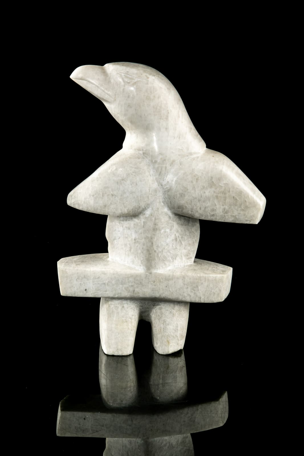 OVILOO TUNNILLIE, R.C.A. (1949-2014) KINNGAIT (CAPE DORSET), Bird Inukshuk
