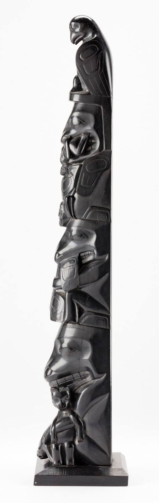 JIM MACKAY (DOWEKYE-KYIHLAS) (c. 1890 - c. 1945), HAIDA, SKIDEGATE / PRINCE RUPERT, Model Totem Pole, c. 1930