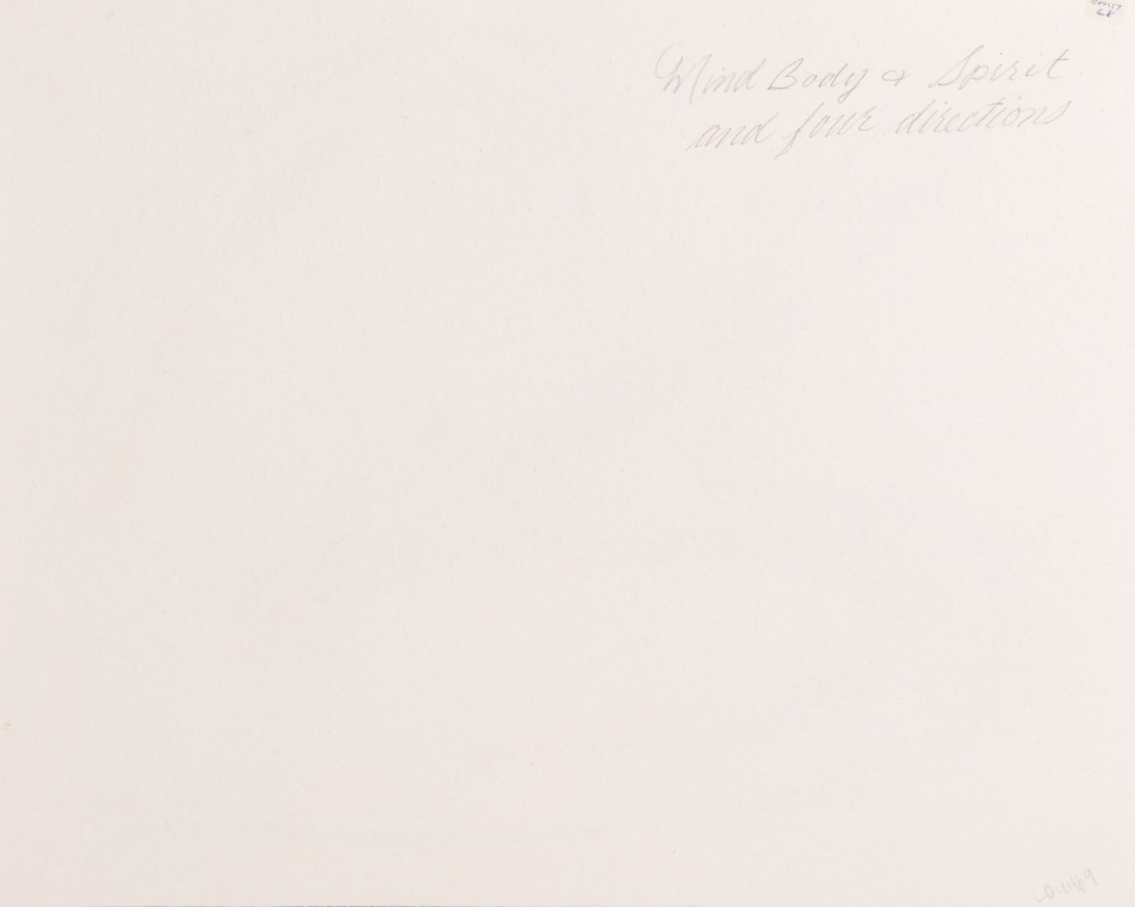 ROY THOMAS (1949-2004) ANISHINAABE (OJIBWE), Mind Body and Spirit and Four Directions, 1985