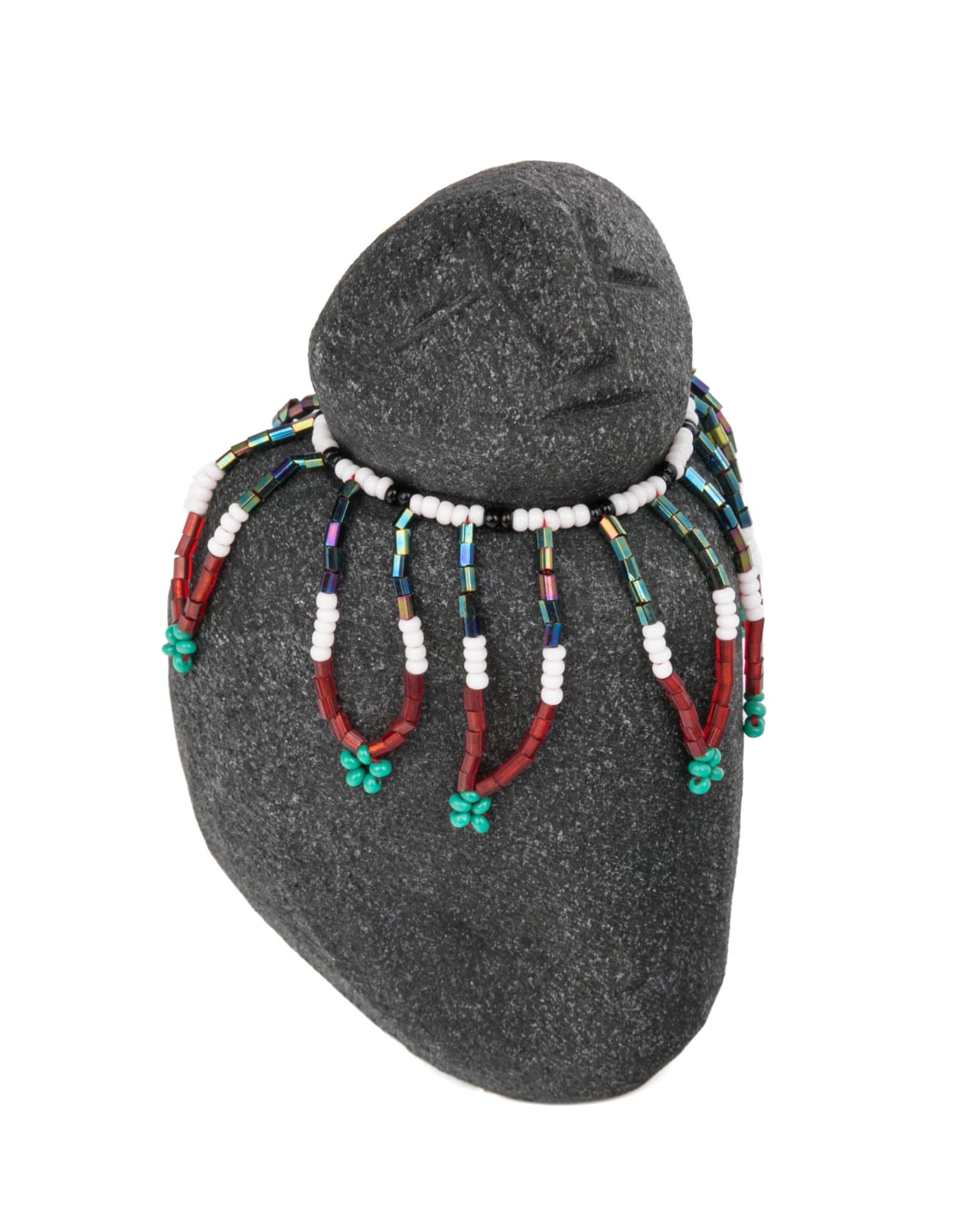 MARY TUTSWEETOK (1927-1995) ARVIAT (ESKIMO POINT), Woman in a Beaded Amautiq, 2000s