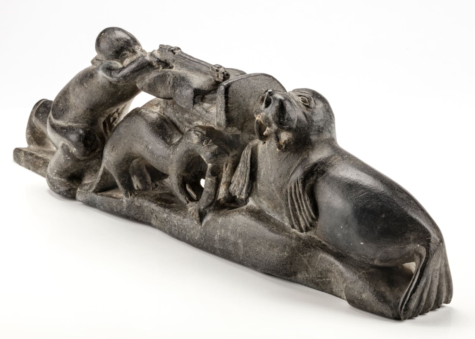 JOE TALIRUNILI (1893-1976) PUVIRNITUQ (POVUNGNITUK), Hunter and Walrus Scene, c. 1962-65