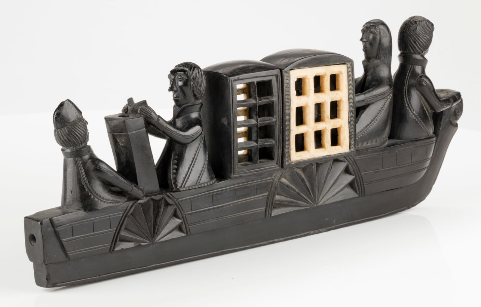 UNIDENTIFIED HAIDA ARTIST, Ship Panel Pipe, c. 1840s or 1850s