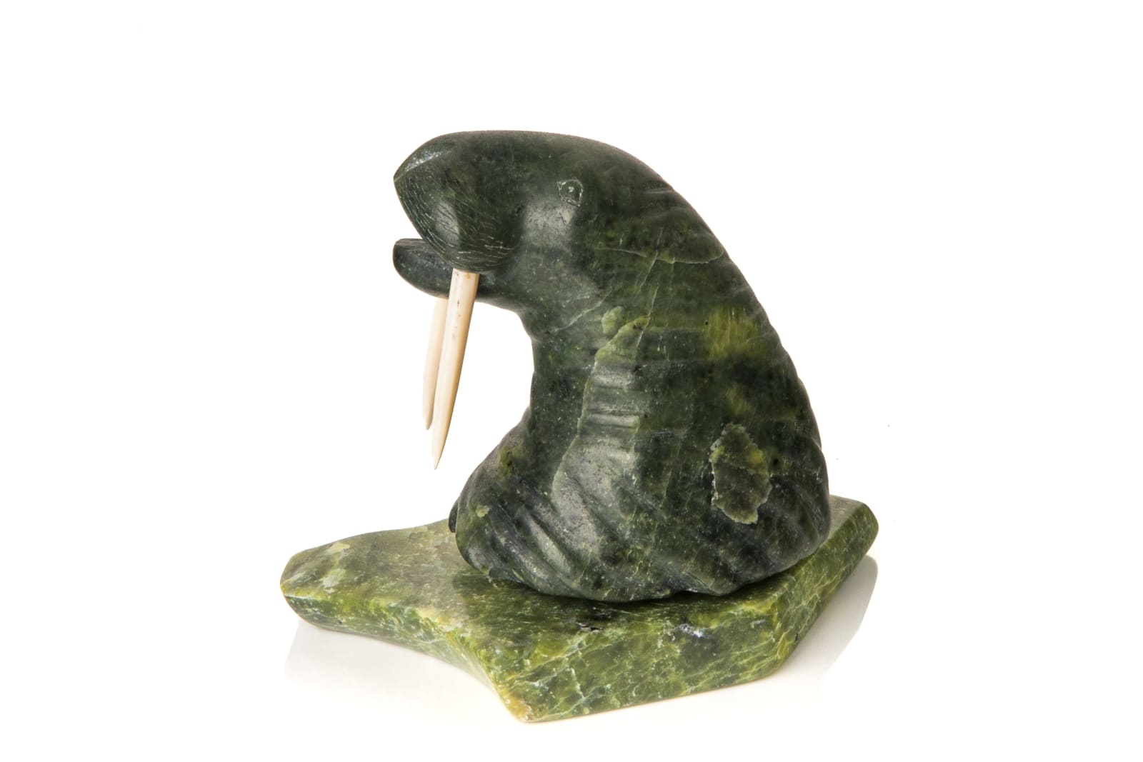 KELLYPALIK QIMIRPIK (1948-2017) KINNGAIT (CAPE DORSET), Walrus Emerging from the Ice, 1998